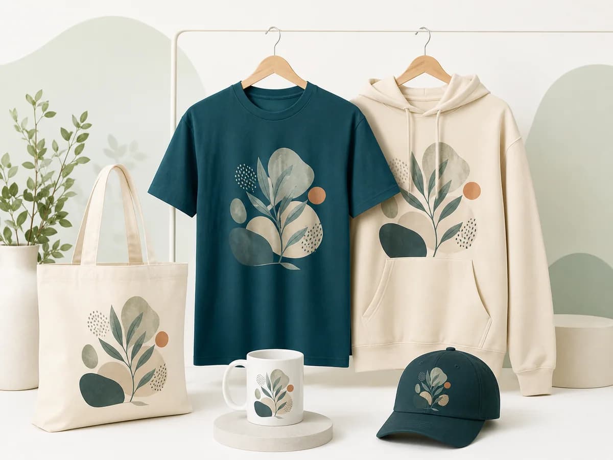 Colección de productos personalizados lista para producir