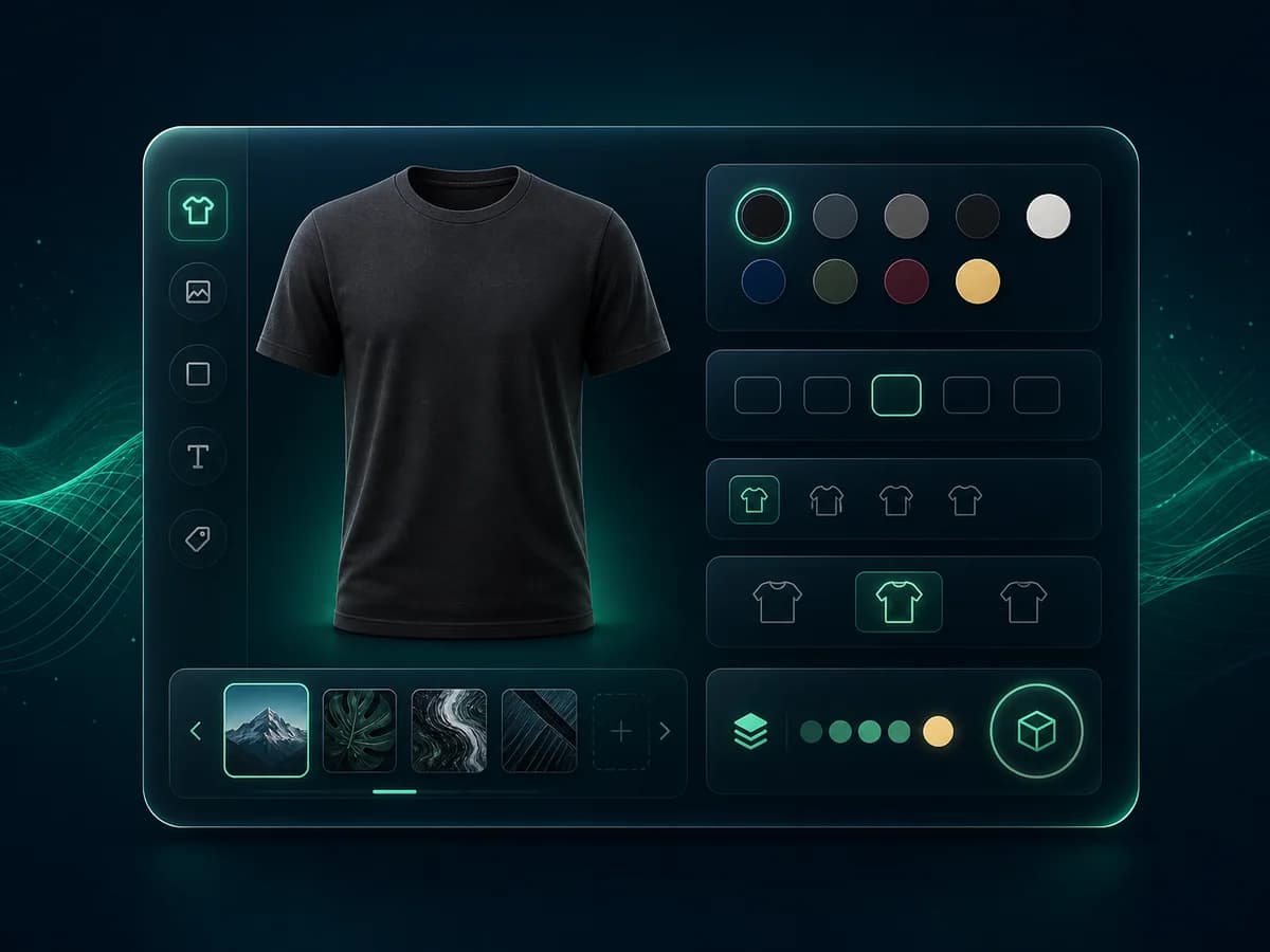 Configuración visual de un producto personalizado