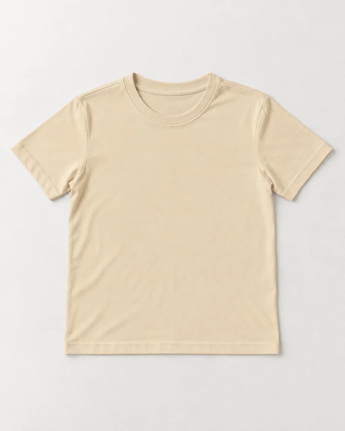 Camiseta Essential Niño Lycra, color Beige