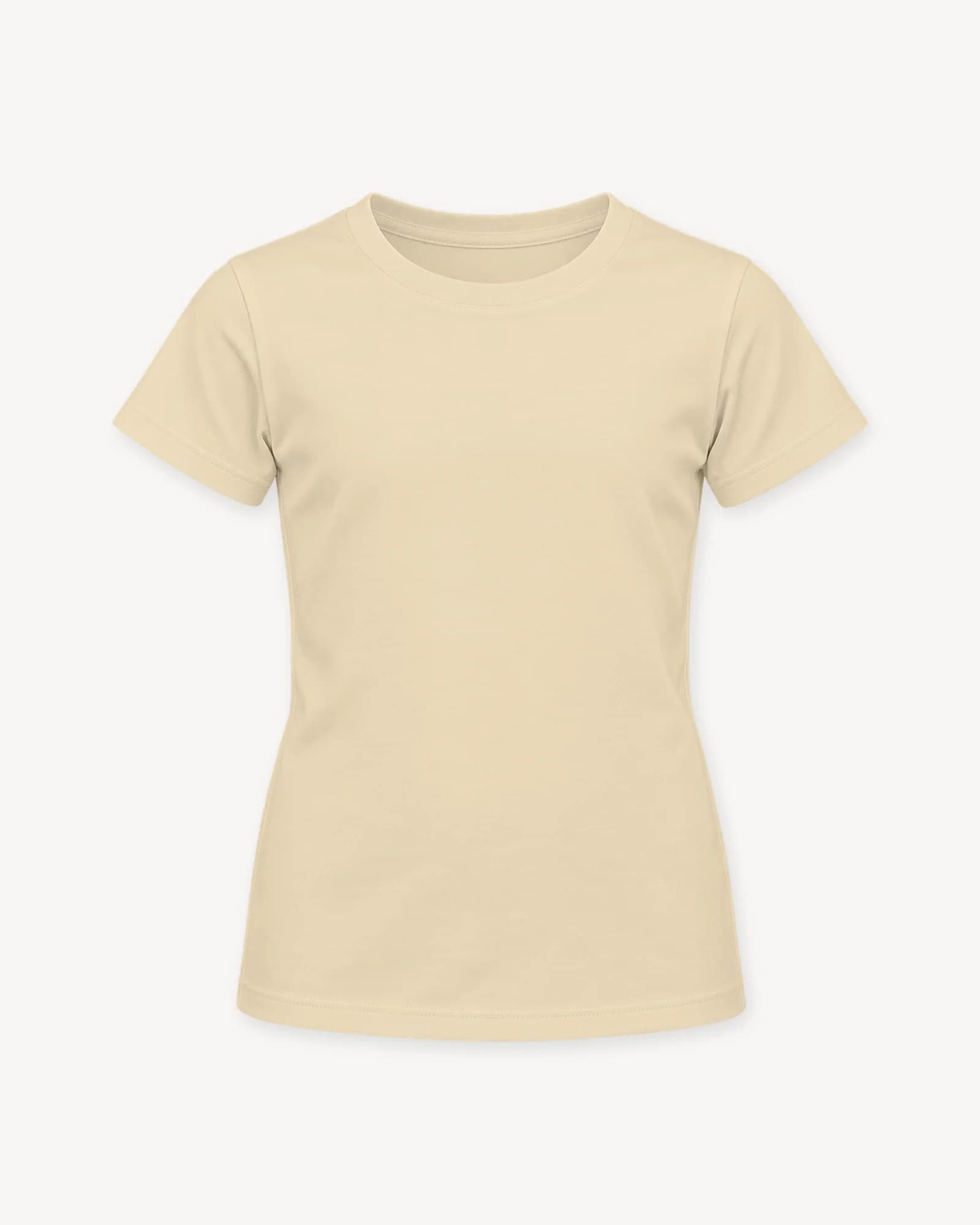 Camiseta Essential Niña Lycra, color Beige