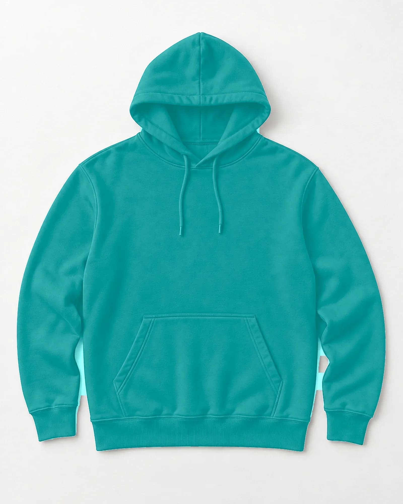 Hoodie Eco Perchado Unisex, color Aqua marina