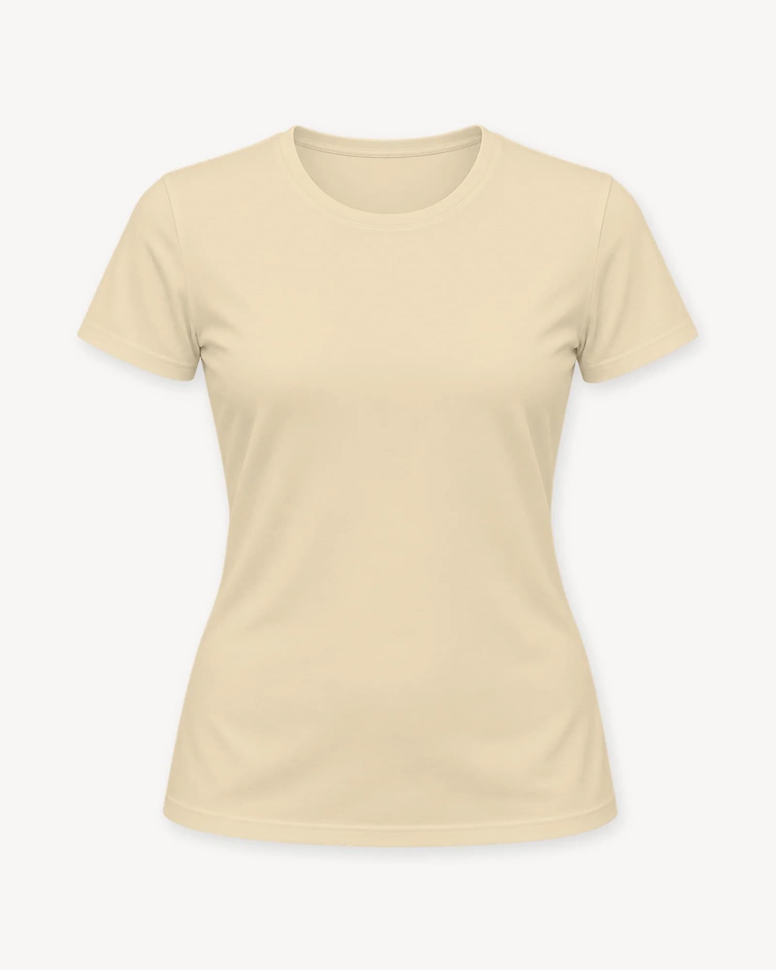 Camiseta Essential Mujer Lycra, color Beige