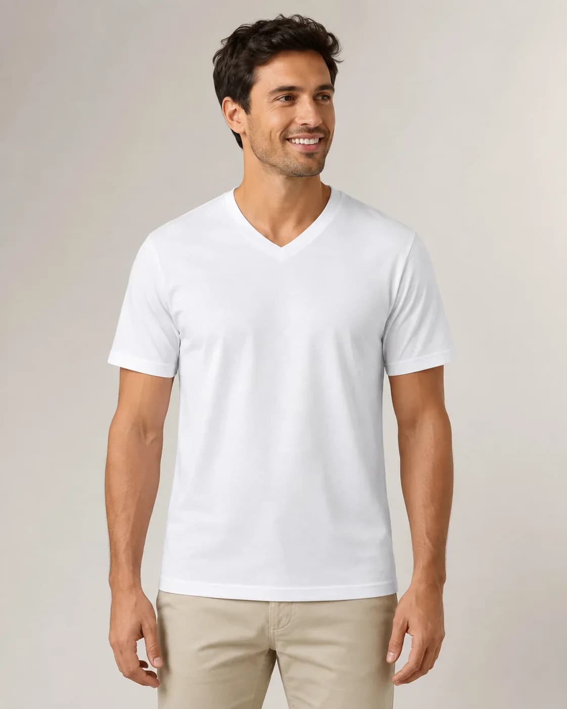 Camiseta Essential V Hombre, color Gris